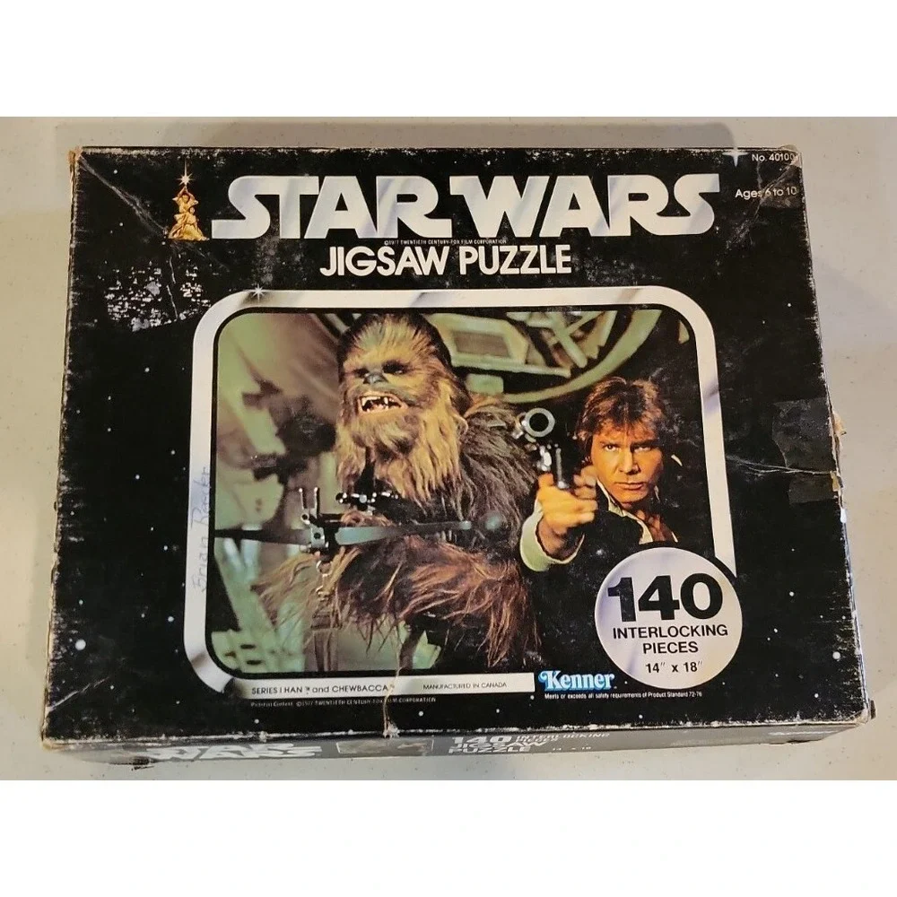 VINTAGE 1977 Star Wars 140 Piece Jigsaw Puzzle Kenner No 40100 Complete Han Solo